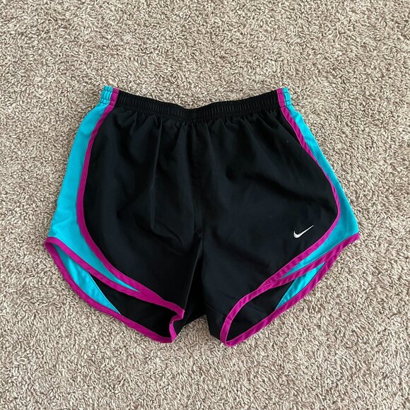 Nike Tempo Athletic Shorts • Size X-Small • Black/Blue/Magenta Purple - Picture 2 of 5